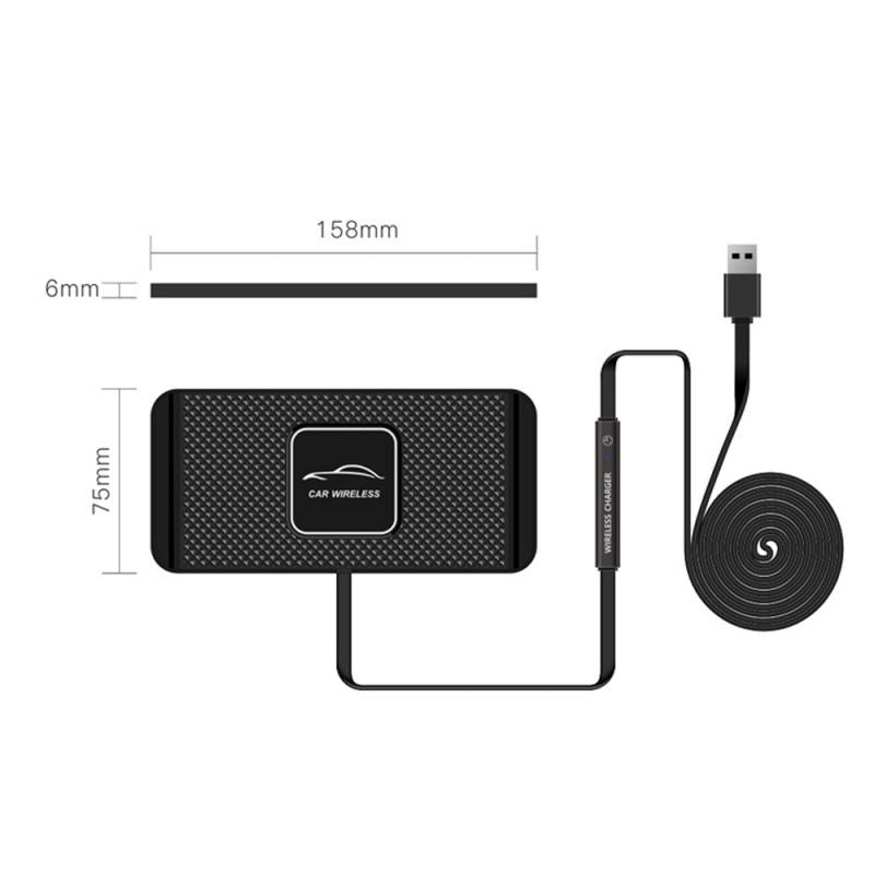 Wireless fast phone charging pad for iPhone & Samsung- 2 In 1 Car Qi, Dashboard Holder, by Product Deal Center Store