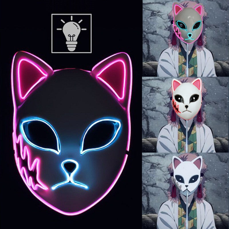 Anime Demon Slayer LED Mask