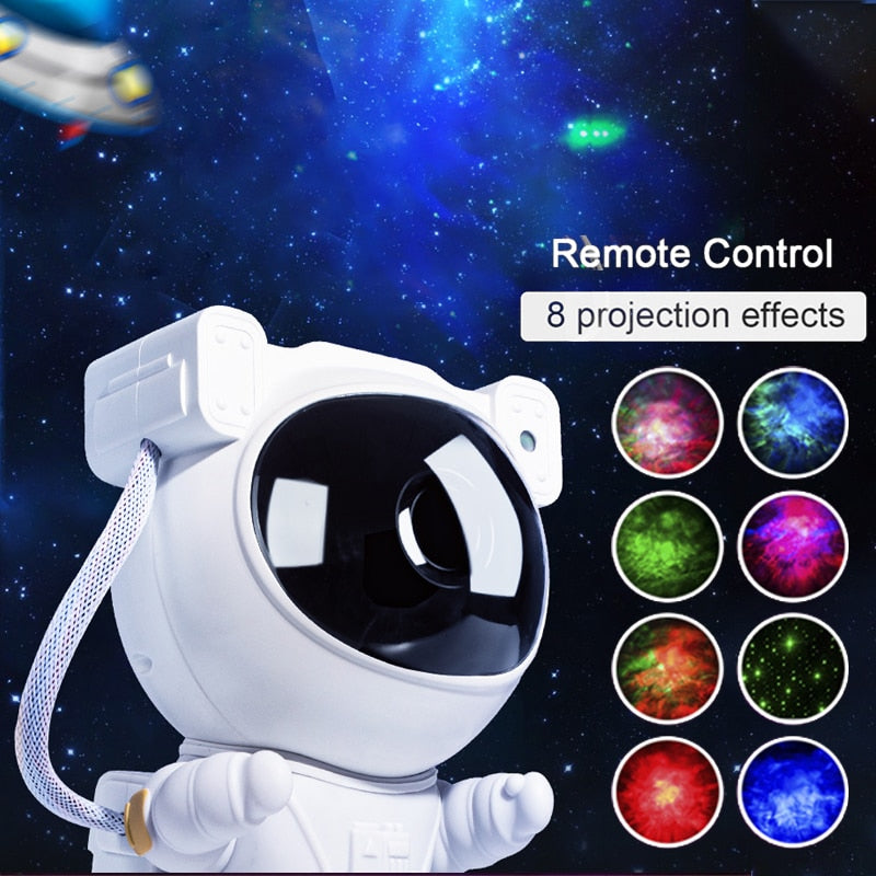 Astronaut Star Galaxy Projector with Timer & Remote