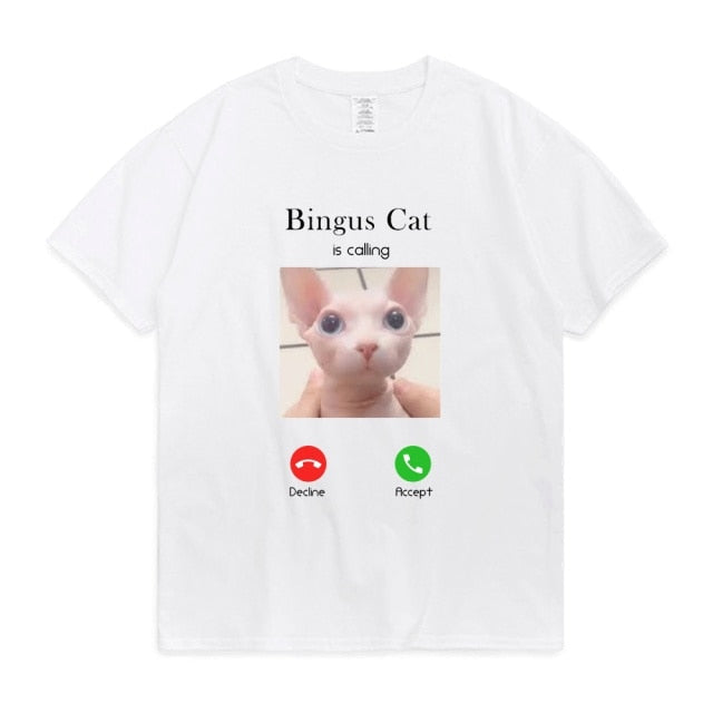 Bingus Cat Is Calling Memes T-Shirt Unisex