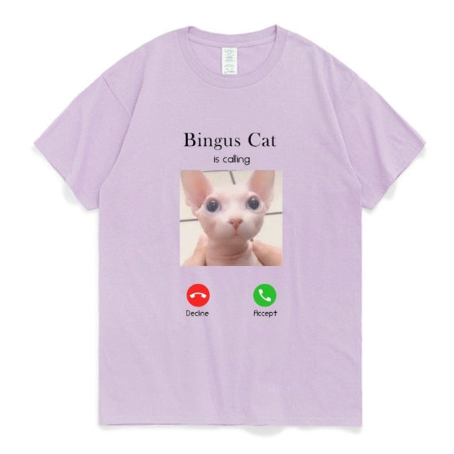 Bingus Cat Is Calling Memes T-Shirt Unisex